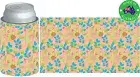 6x Designer Beer Can STUBBY HOLDER Stubbie Cooler Koozie with base Floral earth