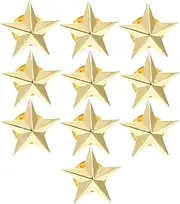 [BRIGHTFUFU] Star Lapel Pins Set 10pcs Enamel Pins Alloy Star Badges Badges for Veterans Day Memorial Day