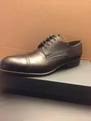 Massimo Matteo Men's Dress Shoes CASCOS 4 Eye Cap-Toe Oxfords Leather Shoes