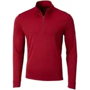 Greg Norman Utility 1/4 Zip - Victory Red Heather - M