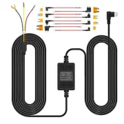 COOLCRAZY Hardwire Kit for N8 Dash Cam,12ft Type CUSB,Input12V/24V,Output 5V/...
