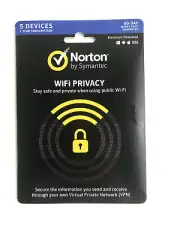 WiFi Privacy - Norton by Symantec - 5 Devices 365 days Subscription #1796