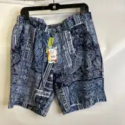 ROBERT GRAHAM The Gotham Beach To Bar Shorts Men's Size 36 Navy