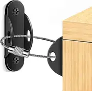 Furniture Anti Tip Kit, Furniture Safety Straps, Metal Dresser Anti Tip Kit | Furniture Safety Bracket Wall Connector, Protects Pets from