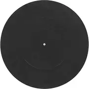 Turntable Platter Mat, VinylRecord Rubber Turntable Slip Mat Vibration Reduction with Non Slip Slot, Universal Turntable Slipmat Pad for All LP VinylRecord Players