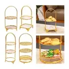 Iron Display Stand Decor Display Plate Antique for Tea Party Cookies Pastry