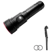 AsafEE Powerful LED Flashlight XHP70 Diving Flashlight 2400LM Torch Underwater 80M IPX8 Waterproof Light USB Rechargeable