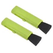 Keyboard Cleaning Brush, 2Pack Mini Telescopic Groove Cleaning Brush Green