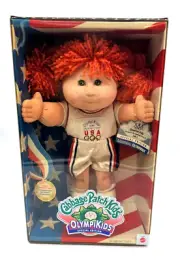 Cabbage Patch Redhead Girl Doll Olympikids 1996 SE Basketball Soccer New w/Box