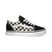 Vans Kids Old Skool (Primary Check) Black/White