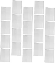 Tofficu Reusable Book Covers 20 Pack Plastic Book Sleeves for Textbooks and Notebooks High Transparency Waterproof Easy Application