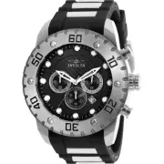 Invicta Men's 20276Syb Pro Diver Chrono Black Polyurethane And Ss Black Dial ...