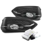 14-15 HONDA CIVIC COUPE 2DR BUMPER DRIVING FOG LIGHT CHROME W/6K HID KIT+SWITCH (for: Honda Civic)