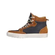 Maya Canvas Armalith Leather Gold Blue Shoes
