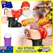 Christmas Bubble Blowing Machine Funny Santa Butt Electric LeakProof With WatNV