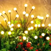Solar Lights Outdoor Waterproof, 6 Packs 48LED, 6packs, warm white
