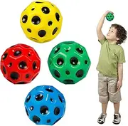 YEJAHY 4pcs Jump Ball, Mini Bouncing Ball Toy, Space Jump Ball, Moon Ball, Bounce Ball, High Jumping Rubber Ball, Jumps Rubber Ball, Space Ball for Kids Party Gift