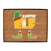 Elf Auntie - Funny Novelty Doormat Man Cave Floor mat