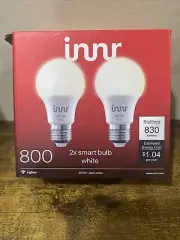 innr 2×Smart Light Bulbs, A19 Zigbee, Works with Philips Hue* and Alexa