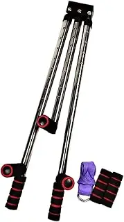 Oshhni Stretching Machine Stainless Steel 3 Bar Split Tension Trainer Leg Stretcher Adjustable Split Machine Leg Extension Machine for Dance Gym
