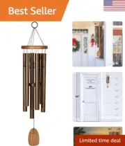 24'' Bronze Wind Chime - Amazing Grace Tune - Inspirational Memorial Gift
