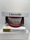Lunch Crock Pot Slow Cooker Warmer White/Red Sunbeam NEW