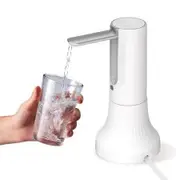 Foldable Desktop Water Dispenser Automatic Drinking Water Pump for 5 Gallon Bottle, Water Jug Dispenser for Home, Office, Camping (White)