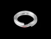 12mm OD 12ga 18k Solid White Gold Round Split Jump Ring Charm Connector Keychain