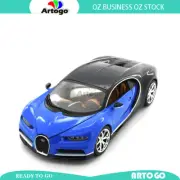 Highly detailed 2017 Bugatti Chiron - Blue scale 1:18 model car toy diecast