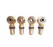 Qtr Set (4) 1.25" Rebuildable Rod Ends with 1.50" OD Hex Bungs