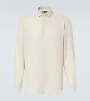[Frescobol Carioca] Frescobol Carioca Antonio linen shirt UK 17 beige
