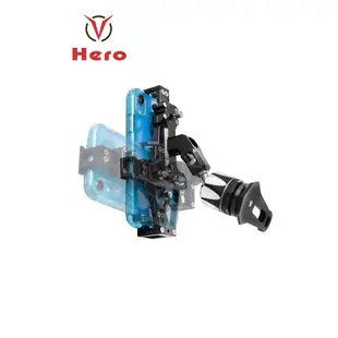 【HERO】鋁合金手機架 鋼鐵英雄 黑色 重機/機車/電動車/汽車/腳踏車通用