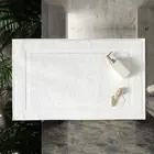 40*60cm White Floor Towel 3D SPA Bathroom Mat Feet Towel Bathroom