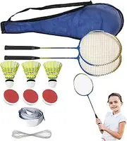 Mirpuytn Badminton Practice at Home - Rebound Trainer for Single-Player,Portable Set for Indoor Use, Badminton Practice Trainer Aid, Indoor Game, Adjustable Height, No Drills for Outdoor