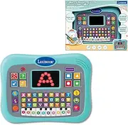 Lexibook ABC Bilingual Talking Educational Tablet with Touch Panel and LED Display to illustrate interactions with The Game in English and French