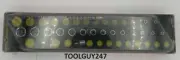 SNAP ON TOOLS 118STMMSYFHX Metric 4-15mm Sockets High Viz Foam Yellow 18pc Set +