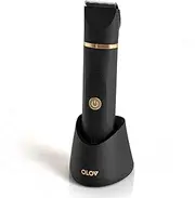 OLOV Men's Intimate Shaver, Electric Razor, Body Razor, with Nose Hair Trimmer, USB Charging Station, Ceramic Blade, Waterproof Body Hair Trimmer for Armpits, Groin, Back, Chest, Legs