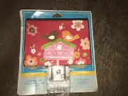 Oopsy Daisy too Pink Blossom Night Light Floral Canvas Bird Birdhouse
