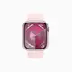 Apple Watch Series 9 41mm 淡粉色鋁金屬錶殼搭配淡粉色運動型錶帶-GPS版 M/L