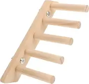 GREENADSCAPE Bird Perch Climbing Ladder for Parakeet Cage Durable Wooden Stand for Exercise Playground for Parrots Budgies Lovebirds