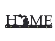 Michigan Home State Shape Key Holder Hanger Rack Hooks Housewarming Wall Gift
