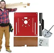 Router Table Insert Plate - Multifunctional Metal Table Saw Guide With Center Hole | Clear Scale Multifunctional Router Insert Plate With Center Hole, Woodworking Tools For Wood Cutting Trimming Debur