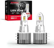 LUDUN H15 12V 55W High Brightness Halogen Car Lamp, White Light