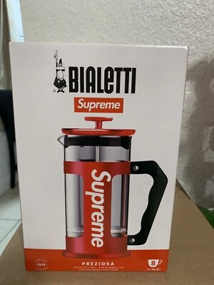 Supreme x Bialetti French Press 8 Cup Coffee SS24 Brand New