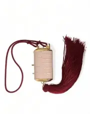 Dolce & Gabbana Exotic Pink Leather Mini Mirror Bag with Women's Tassel