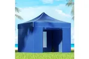 Instahut Gazebo 3x3 Pop Up Marquee Folding Tent Wedding Gazebos Camping Outdoor Shade Canopy Blue