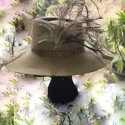 Anzac Kangaroo Feather ( Emu Feathers ) Hat Pin Custom Made BESPOKE