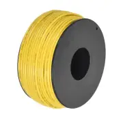 20AWG Stranded Wire PVC Hookup 30M/100ft Yellow, Electrical Wire UL1007 Spool