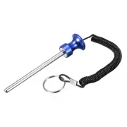 8mm x 125mm Weight Stack Pin with Pull Rope Magnetic Strength Training Blue