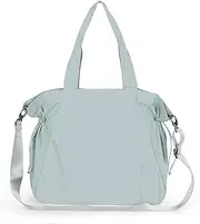 [ASLABCREW] 18L Side Cinch Shopper Bags with Adjustable Strap/Extra Clutch Bag, Crossbody Tote Handbag Shoulder Bag